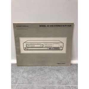 Vintage OEM Owners Manual for Realistic Model 45 VHS Stereo Hi-Fi VCR